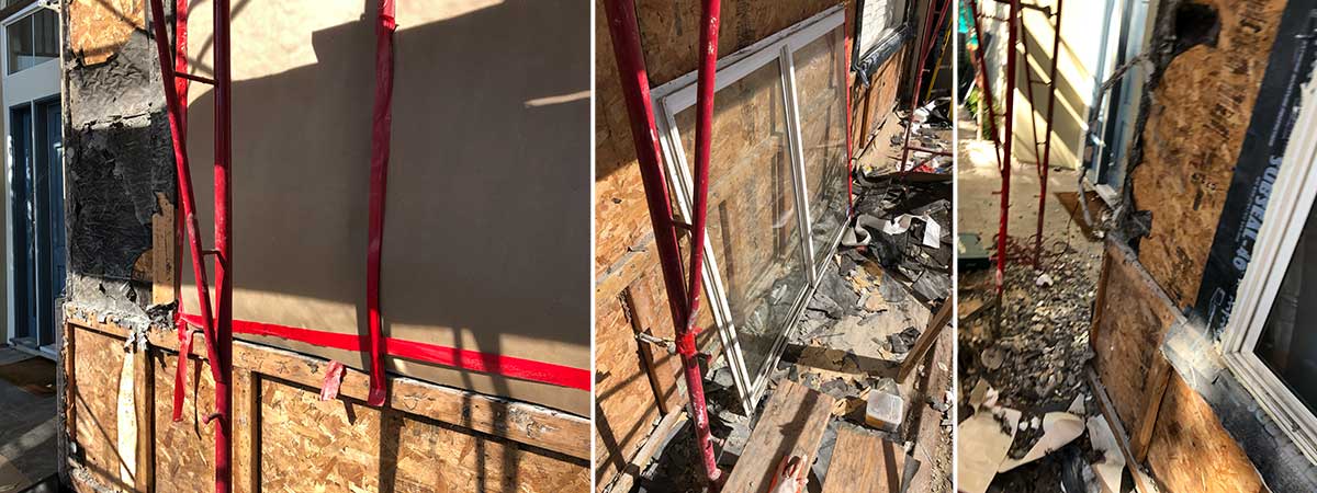 Stucco exterior wall leaks in Las Vegas