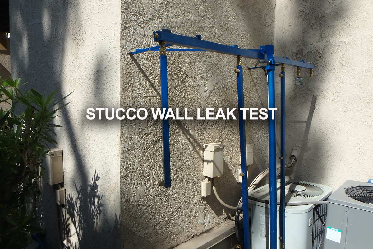 Las Vegas stucco rain leak test