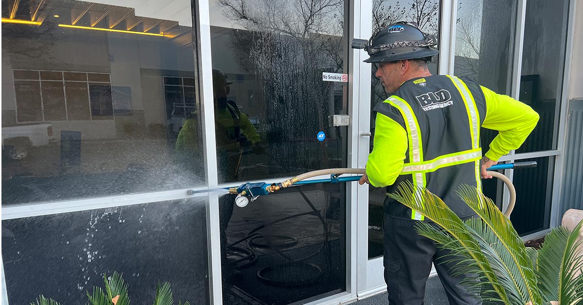 Storefront Water Intrusion Testing in Las Vegas